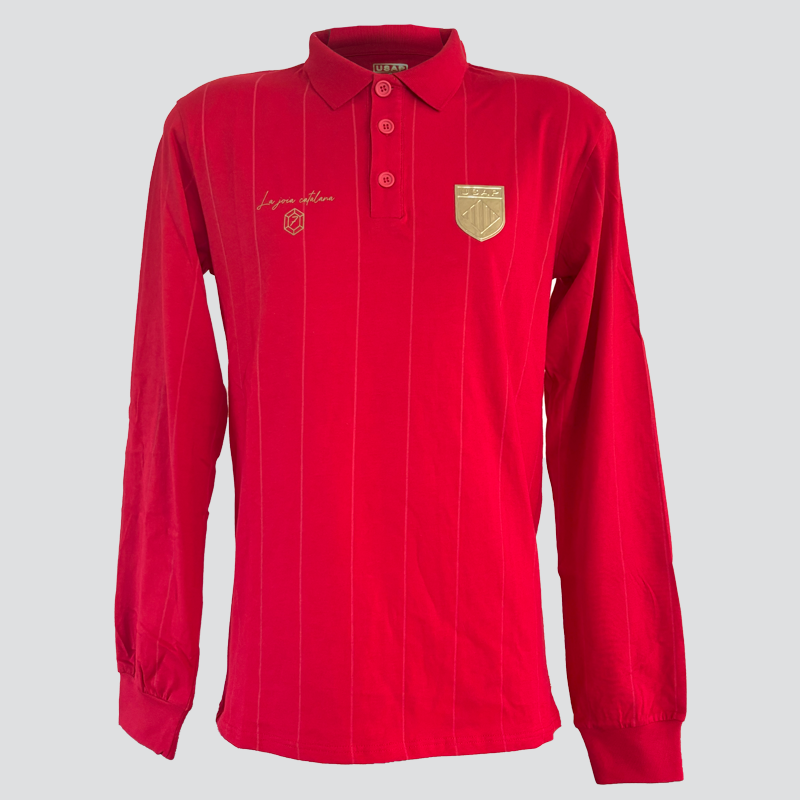 Polo homme manche longue USAP feru grenat
